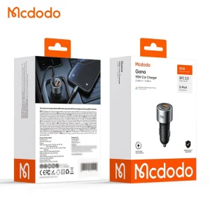 شارژر فندکی 90 وات 3 پورت مک دودو مدل Mcdodo CC-311