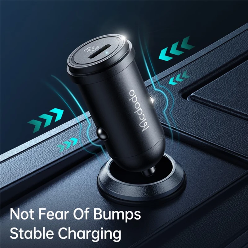 شارژر فندکى 30W مک دودو مدل CC-749 به همراه كابل تبديل لایتنینگ Mcdodo - تصویر 4