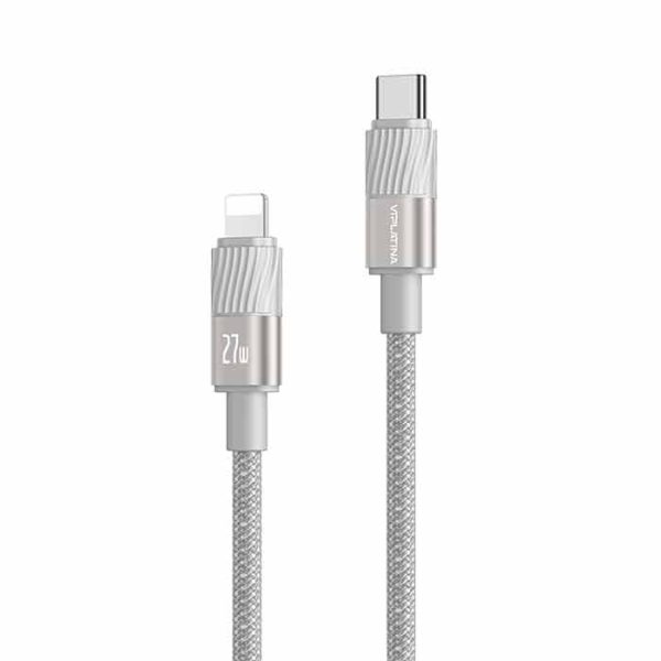 کابل Type-c به لایتنینگ وی آی پلاتینا VIPLATINA BC15 طول 1.2متر 27W - تصویر 2