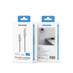 کابل Type-c به لایتنینگ وی آی پلاتینا VIPLATINA BC15 طول 1.2متر 27W