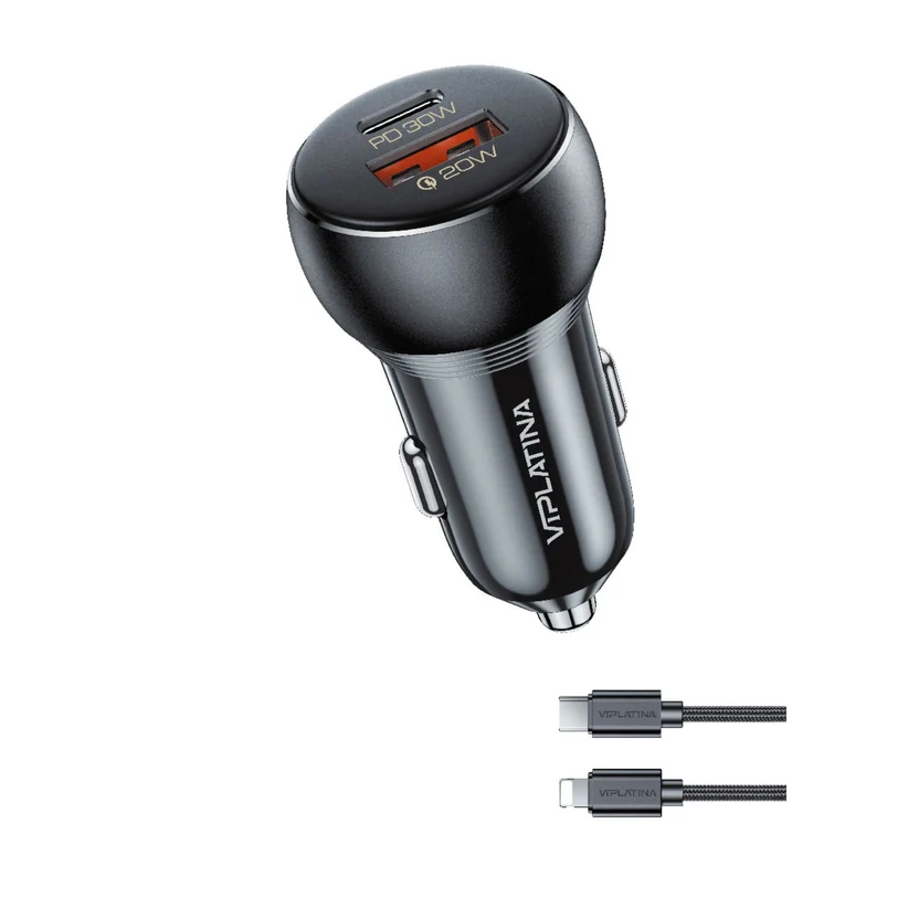 شارژر فندکی سوپر فست شارژ وی آی پلاتینا VIPLATINA VK26L 50W PD3.0+QC3.0 - تصویر 2