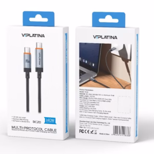 کابل دوسر type-c وی آی پلاتینا VIPLATINA BC20 طول 1.2 متر 140W