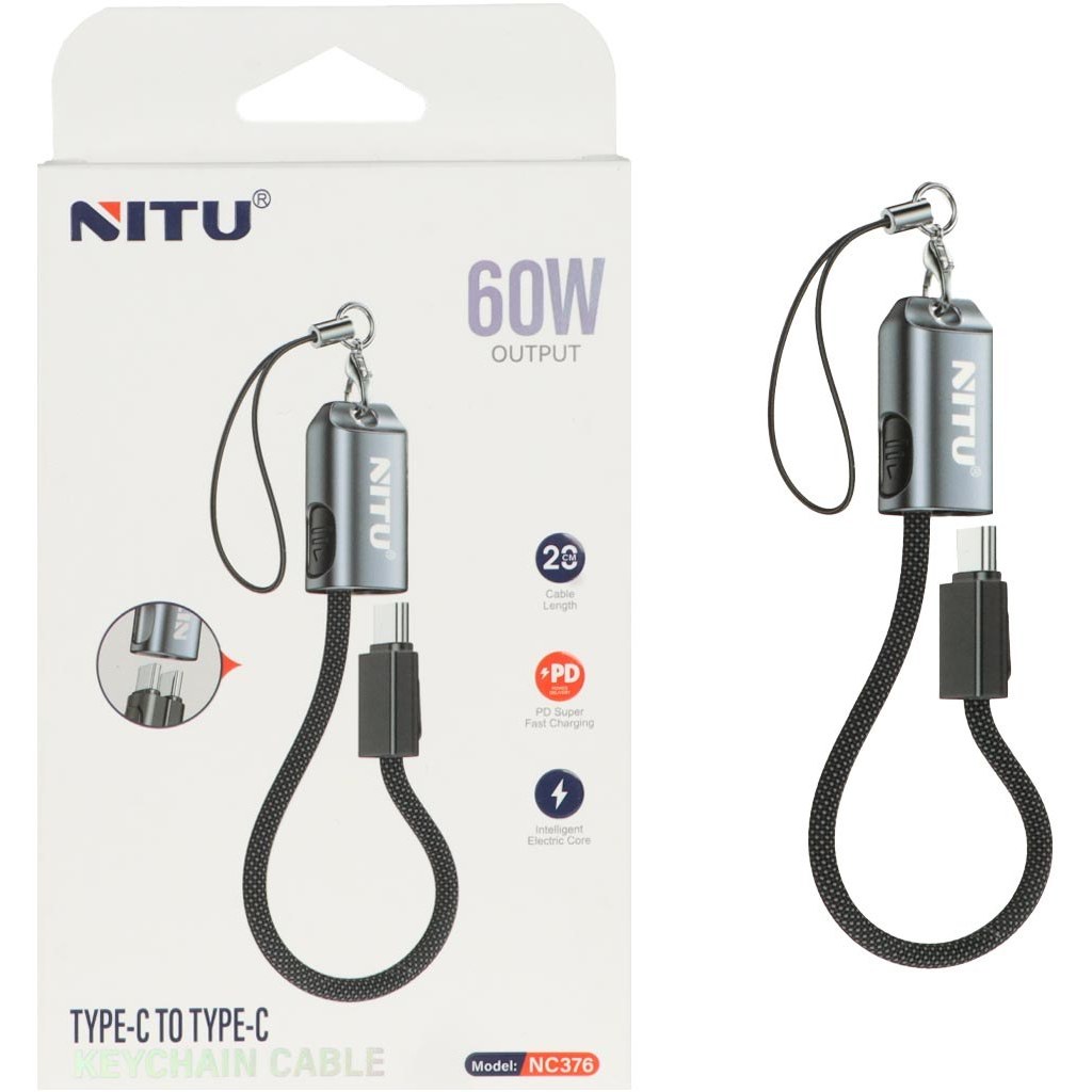 کابل NITU NC376 KEYCHAIN 60W جاکلیدی نیتو